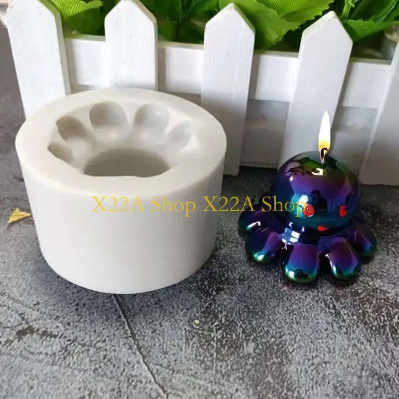 Unique 3D Octopus Decoration Mold Epoxy Plaster Mold Making Soap Jewelry Craft