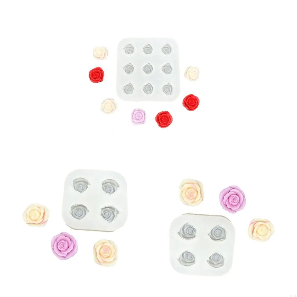 R3MC Silicone Rose Mold For Chocolate Soap Making Crafting Reusable Decoration Tool Baking Mould