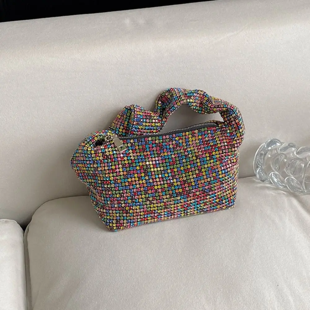 Casual Shiny Full Rhinestones Dinner Bag Bling Crystal Rhinestone Banquet Bag Glitter Purse Ladies Clutch Bag Women