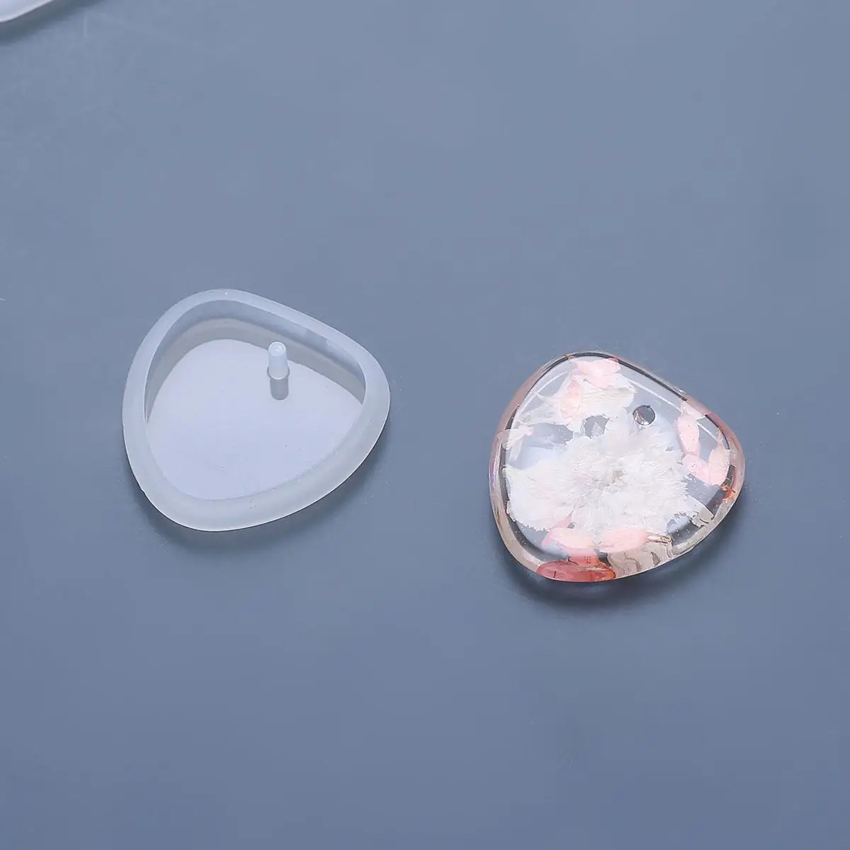 Heart Glue Mold Epoxy DIY Craft Silicone Mould Pendant Mold Resin  Keychain Jewelry Making
