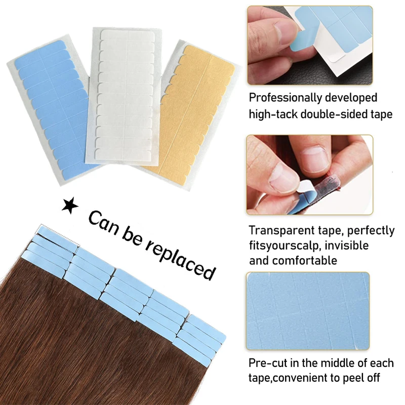 Strong Hold Wig Tape for Lace Front,Waterproof&Sweatproof Double Sided Adhesive Tape,Hair Extension Tape Strips for Wig Supplies