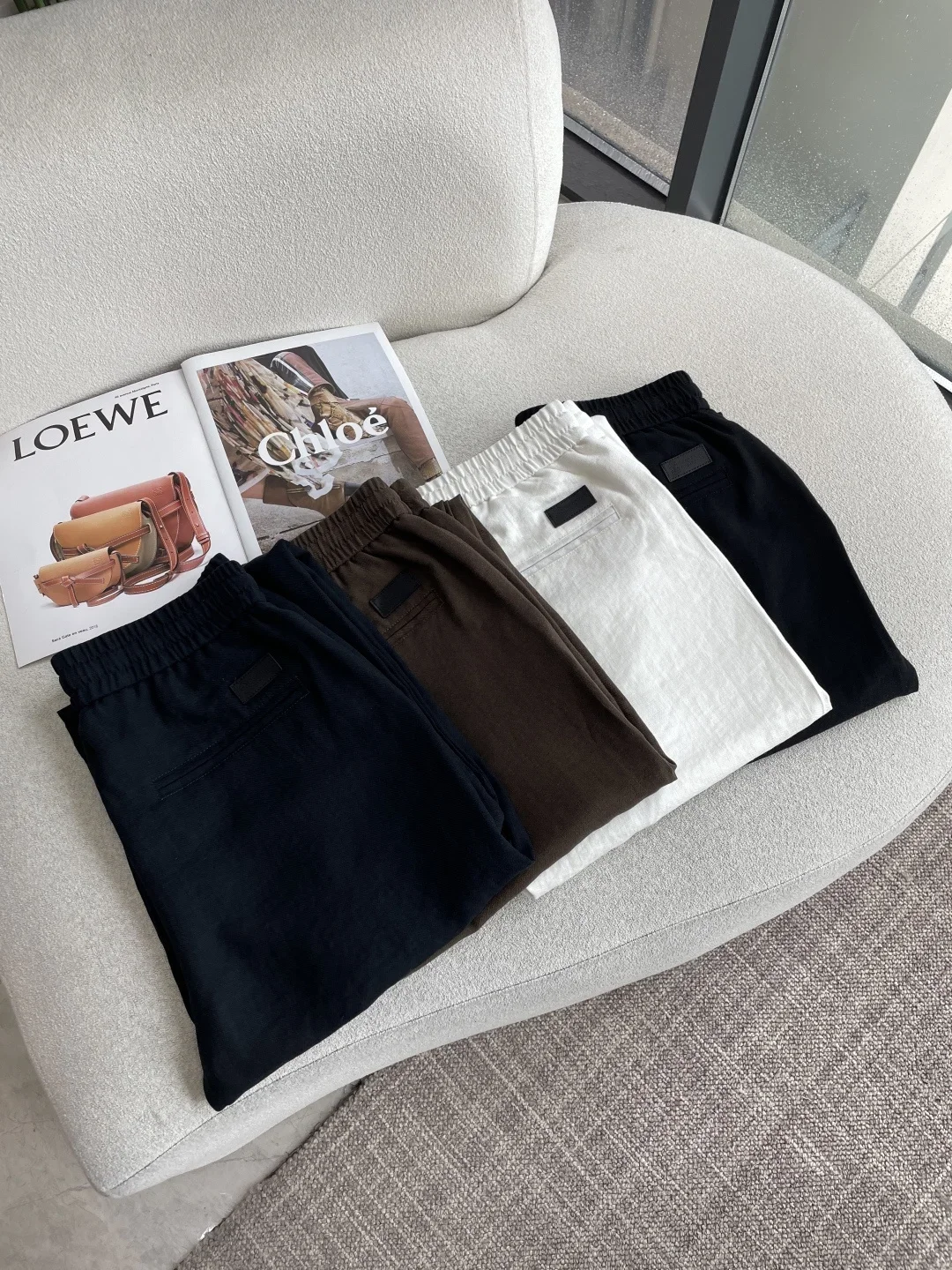 BC26 spring and summer latest Italian old money men's simple casual and comfortable trousers