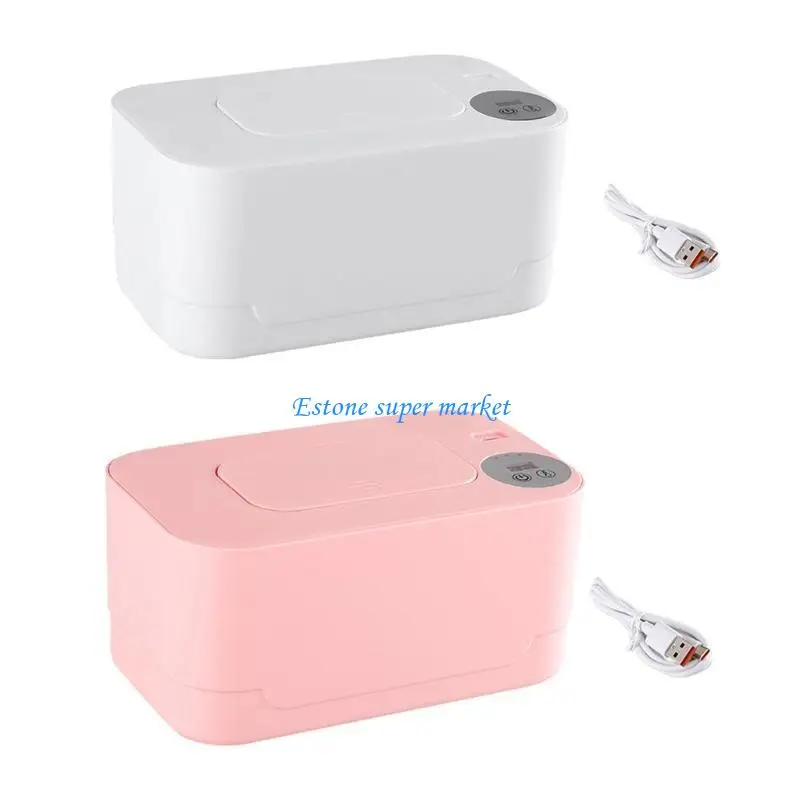 090B Baby Wet Wipes Heating Box Nursery Essential Wet Wipe Warmer with Light for Mom