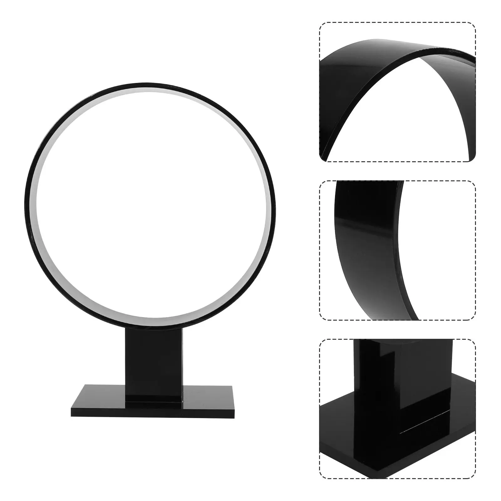 1Pcs Acrylic Round Headband Display Rack Hairband Holder Stand for Women Bedroom Dressing Table Organizer Gift Christmas