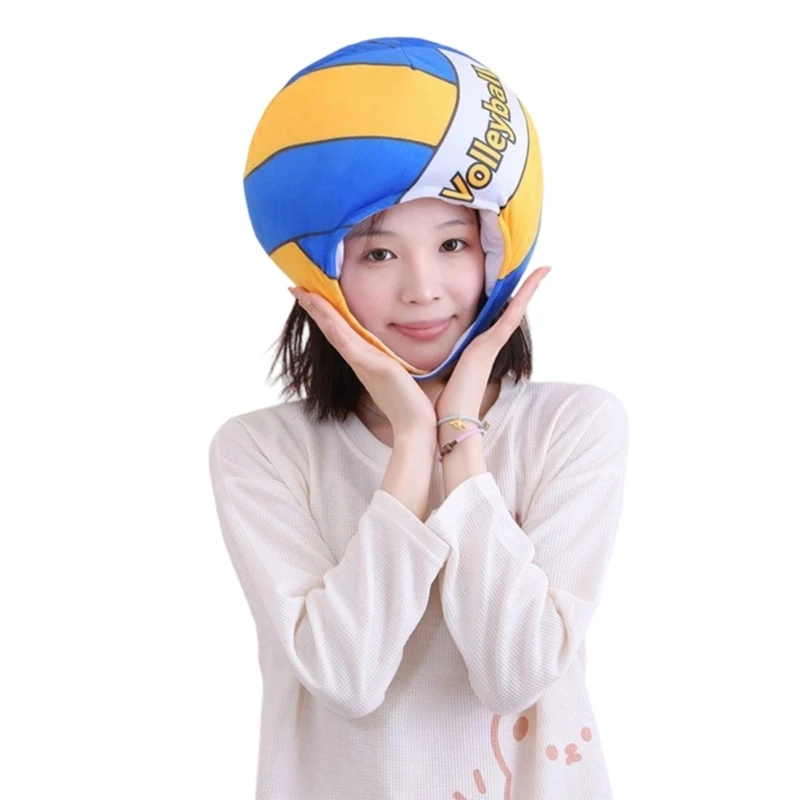 Volleyball Photo Prop Headpiece Adjustable Hat For Kids Photography Party Y08E
