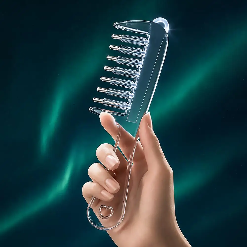 Scalp Liquid Guide Comb Anti-Frizz Scalp Nourish Hair Firming Applicator Mini Portable Applicator Hair Care Anti-Static Comb