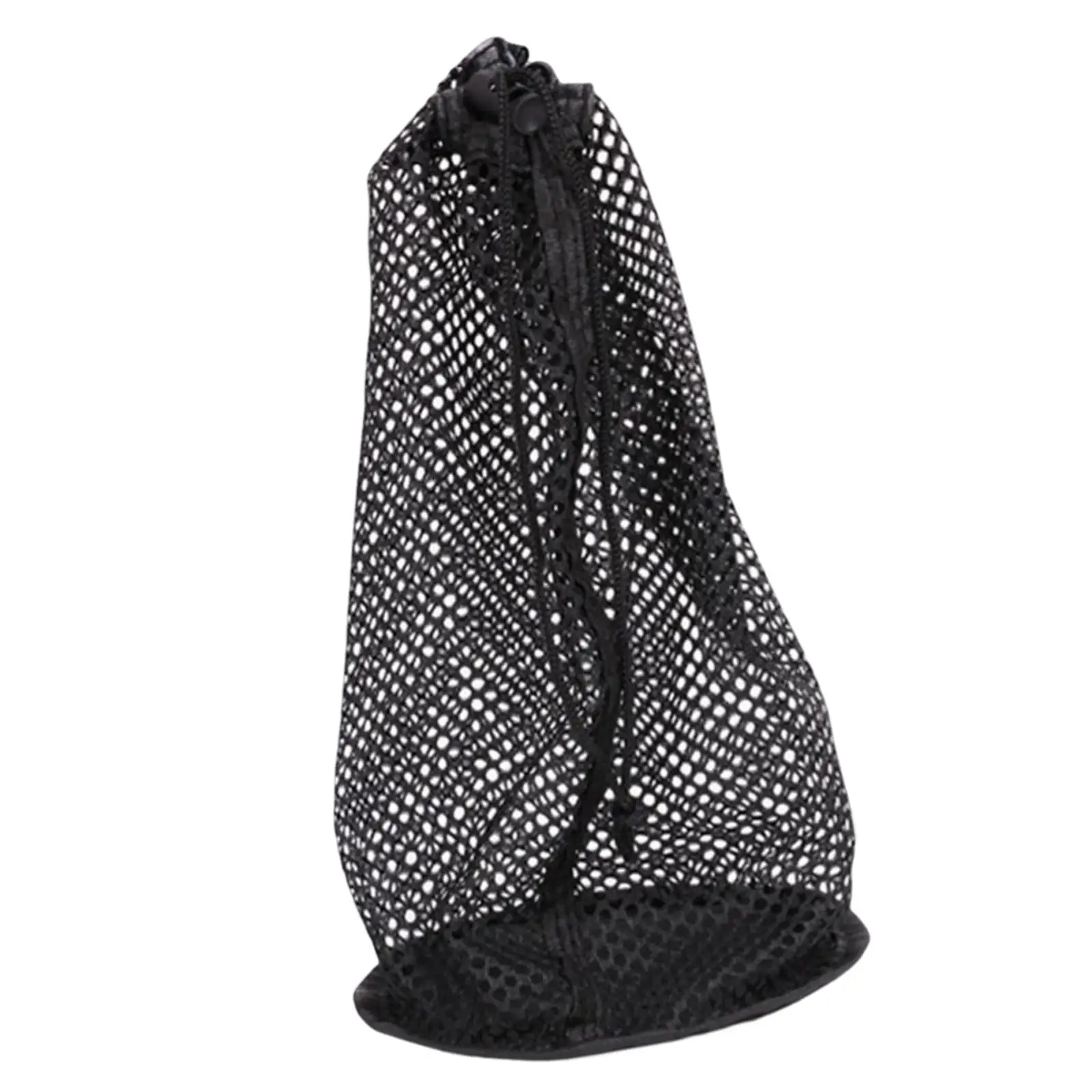 Lightweight Nylon Mesh Golf Ball Bag Large Capacity Sports Storage Pouch for Golf Bag Accessories and Travel Use