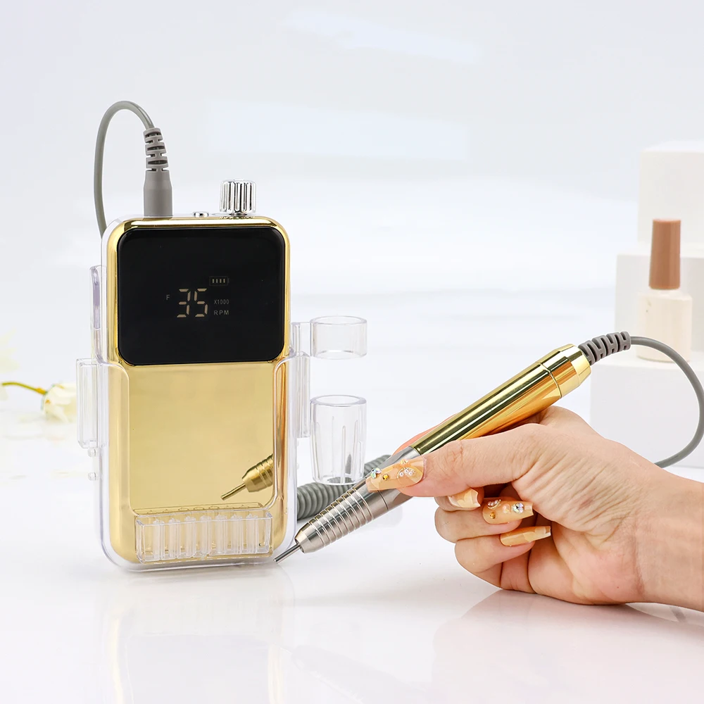 The Best Brushless 85W Electric Nail File 35000 RPM Cordless, Silent and Stable, Long Service Life Nail Drill Machine