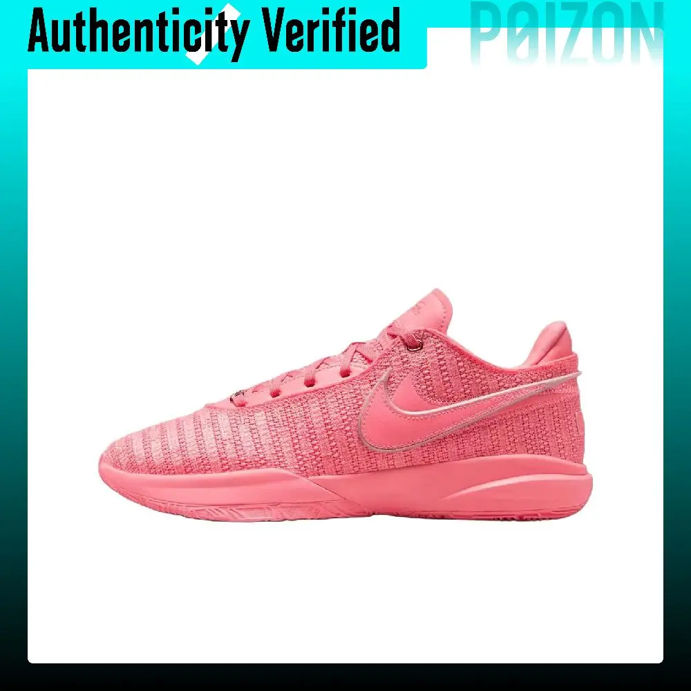 Nike LeBron 20 Abrasion Resistant Abrasion Resistant Basketball Shoes Unisex Pink DJ5423-600
