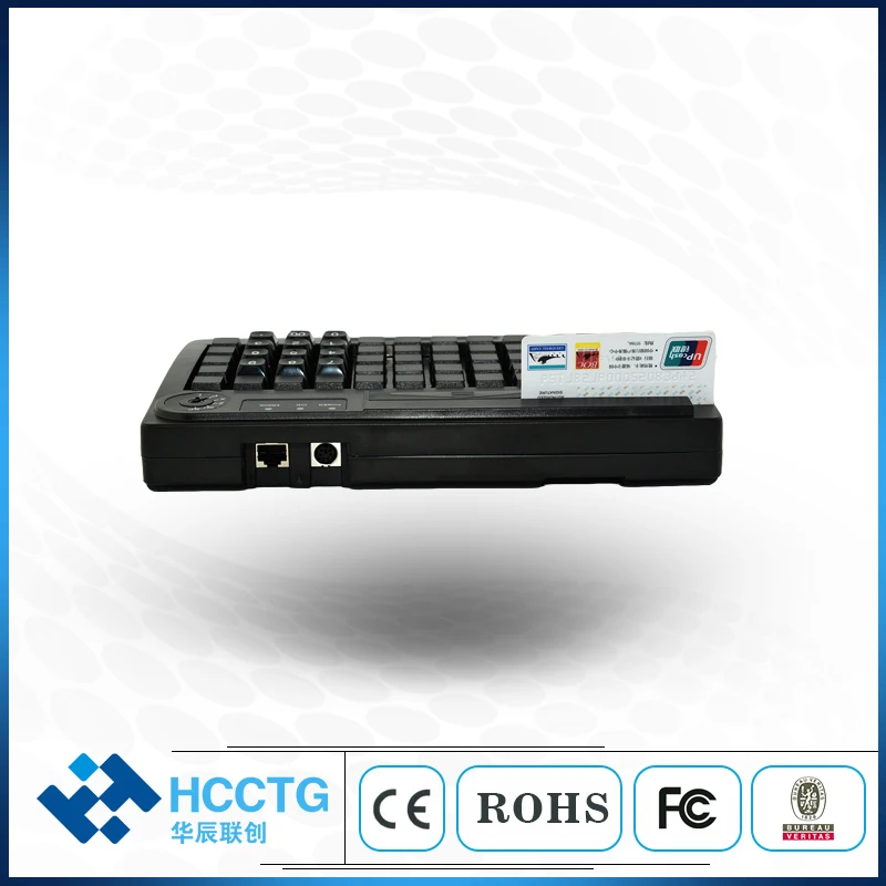 60 Keys Dual Interface MSR Membrane Programmable POS Keyboard KB60M