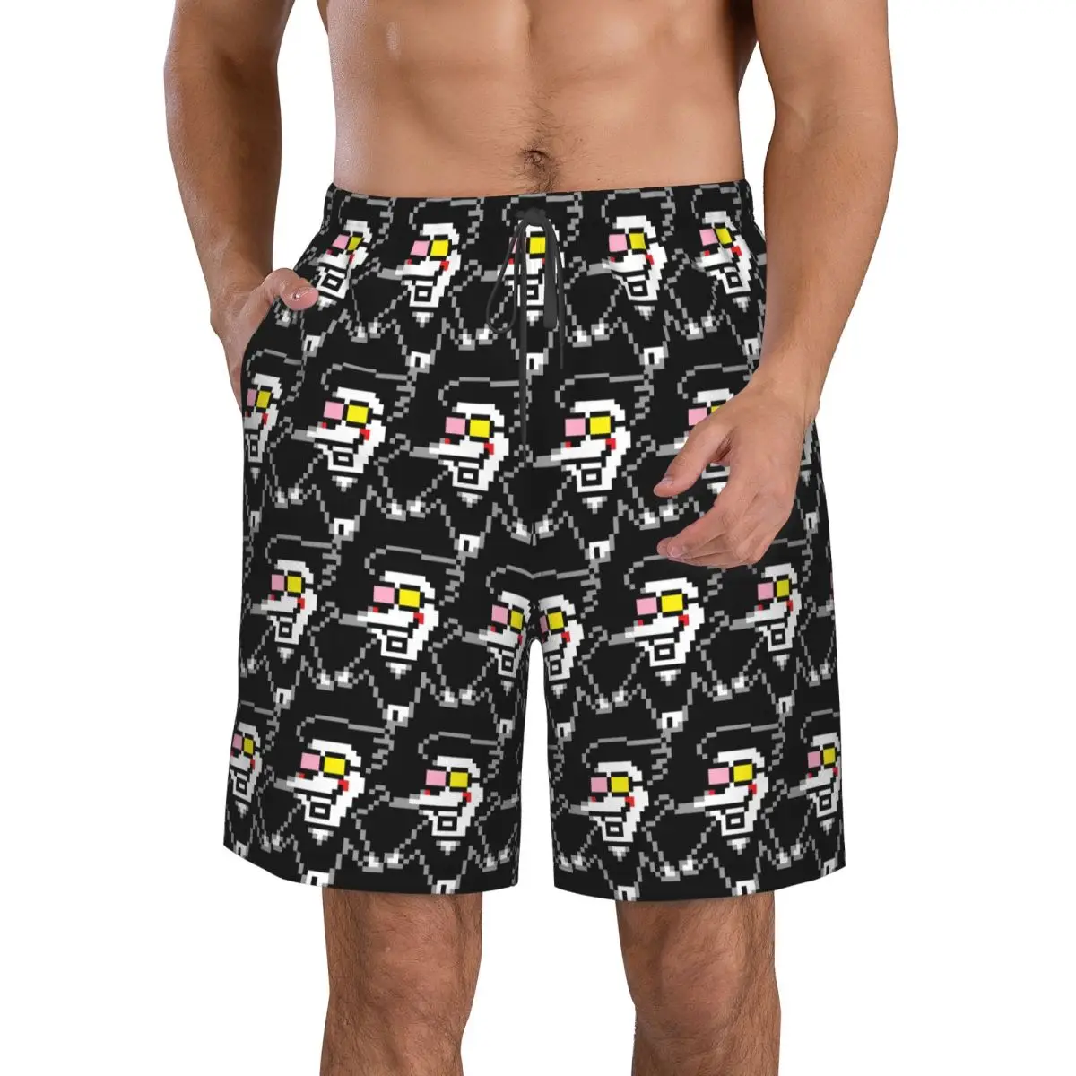 Deltarune Chapter 2 Spamto Trunks Beach Board Shorts Casual Quick Dry Swim Summer Men Pants
