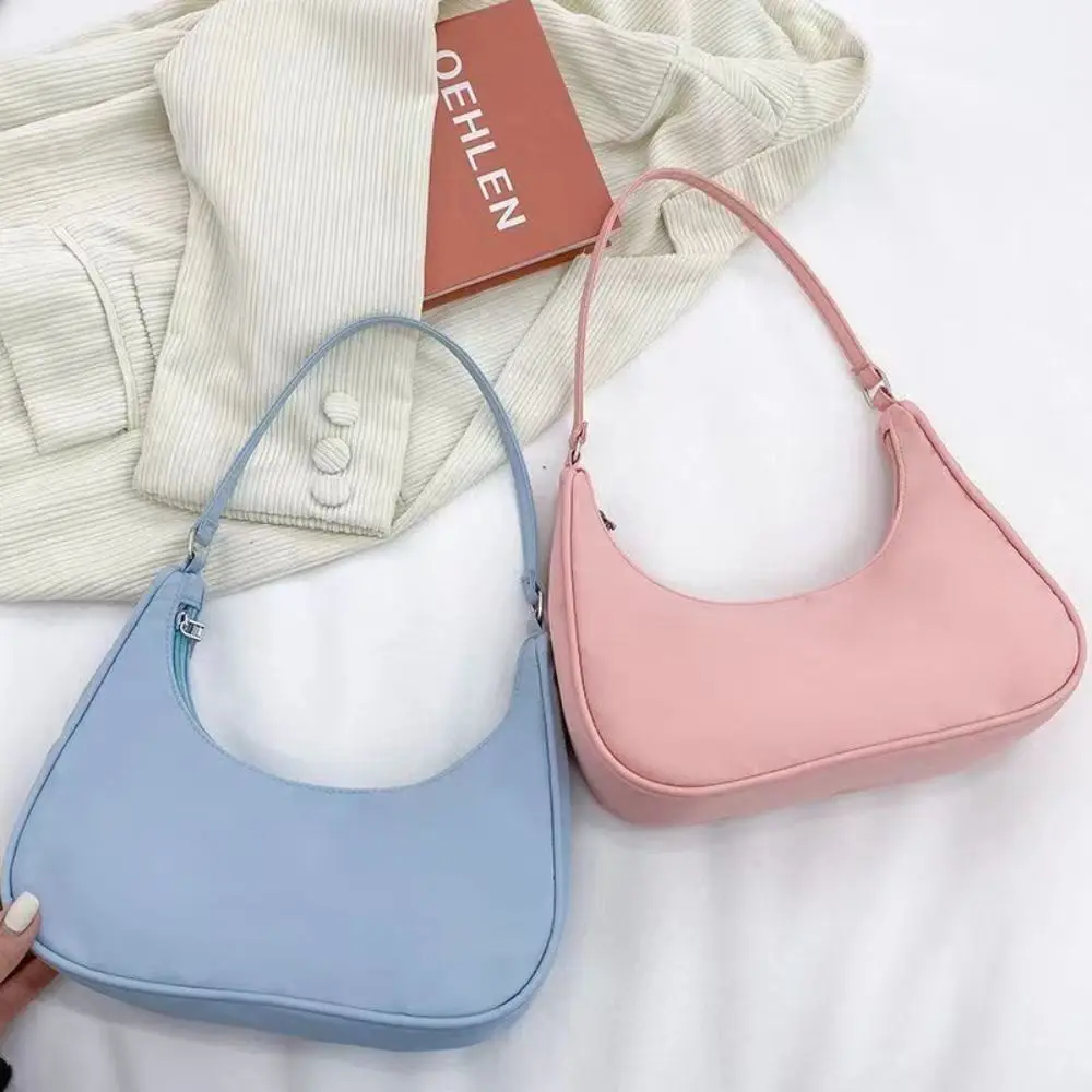 Small Small Size Underarm Bag Solid Color Underarm Style Shoulder Bag Satchel Design Light Weight Satchel Tote Bag Daily Work