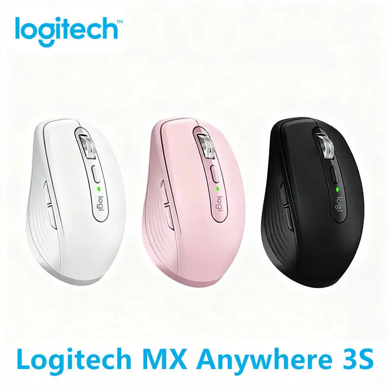 Logitech MX Anywhere 3S Wireless Mouse, Darkfield, 8000 DPI, MagSpeed Scroll, 10m Wireless, Cross-System Sync, iPad