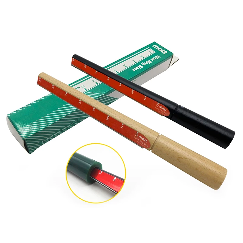Jewelry Hand Craft Wax Ring Maker Tools Ring Stick Tube Carving Wax Reamer Ring Sizer