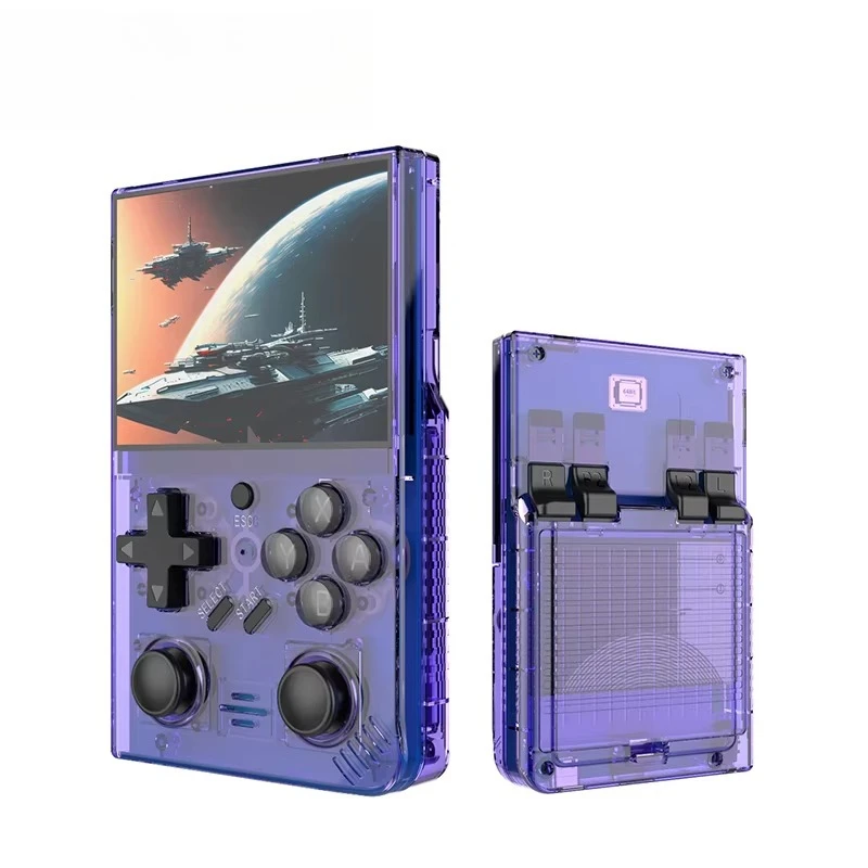 R35 Plus Open Source Retro Handheld Video Game Console 64GB Linux System 3.5 Inch Portable Pocket R36S 3600mAh