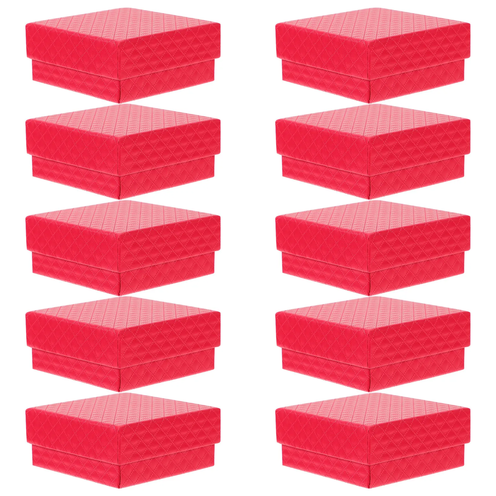 10Pcs Jewelry Gift Boxes Set Small Ring Necklace Bracelet Storage Organizer Packaging Case for Jewelry Home Shop Use