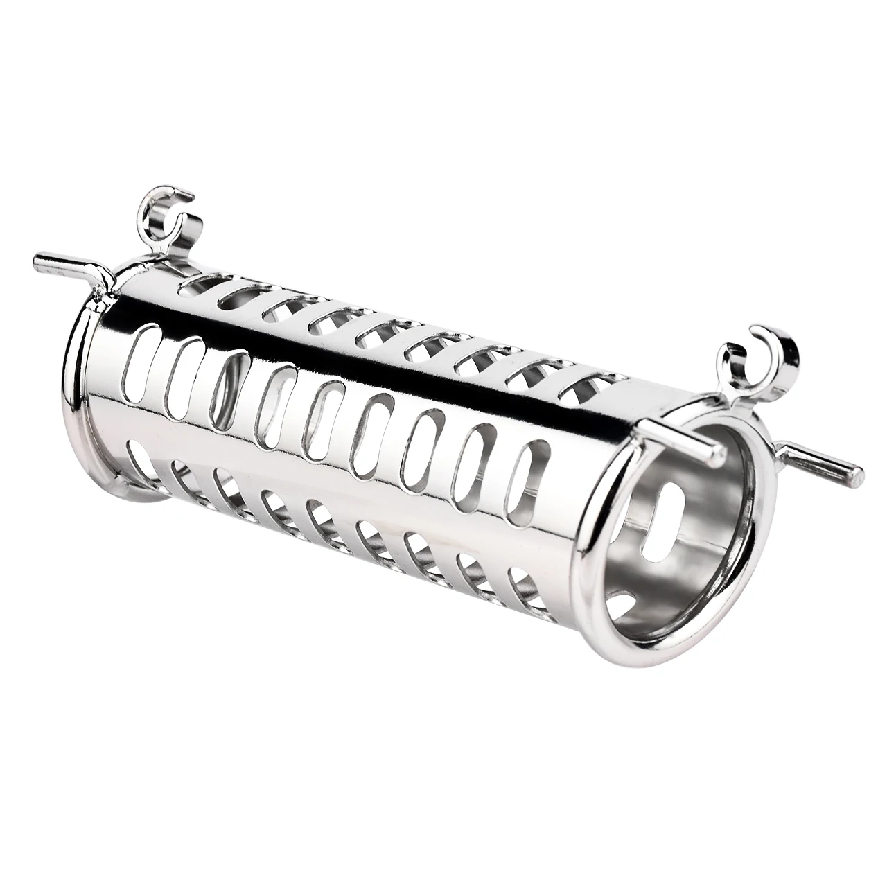 FRKO Metal Cylinder Doulbe Head Gay Chastity Cage Partener Play Lock Cock Cage Penis Abstinence Restrain Device Men Bondage 18+