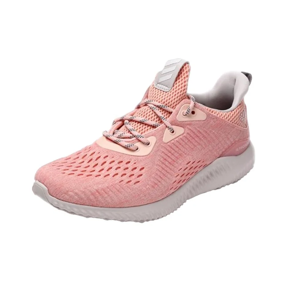 Adidas Slip Resistant Abrasion Resistant Low top Running Shoes Women's Light Pink BW1195