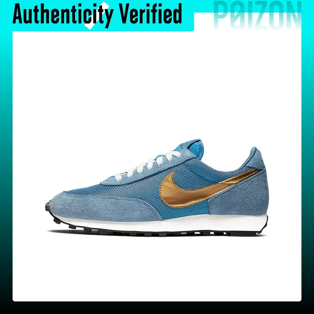 Nike Daybreak Suede Cushioning Slip Resistant Abrasion Resistant Low top Running Shoes Unisex Marine Blue BV7725-400