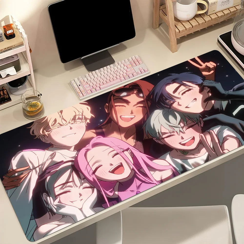 Anime Alien Stage Ivti Mouse Pad Large Non-slip Lockedge Desktop Computer Desk Mat Keyboard Writing MousePad Office Game Student
