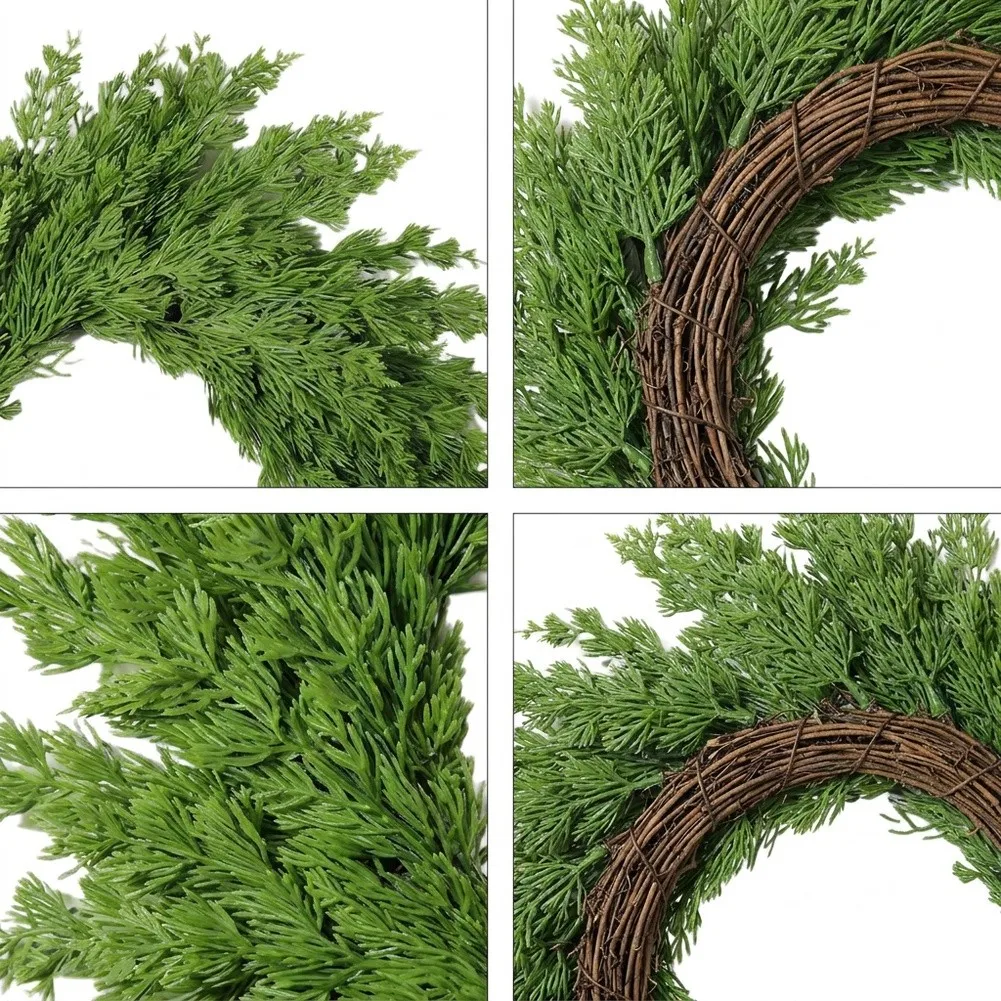 Natural Wall Hanging Rattan Ring Decor For Winter Festival Decor Decoration Extended Use Design High Degree Of Realism