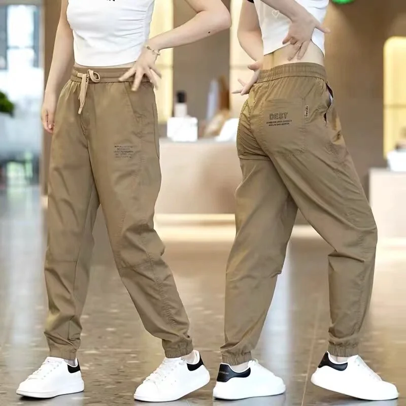Men's Casual Pants Spring Autumn Lightweight Wear Resistant Workwear Trousers for Office And Construction Sites Loose Fit