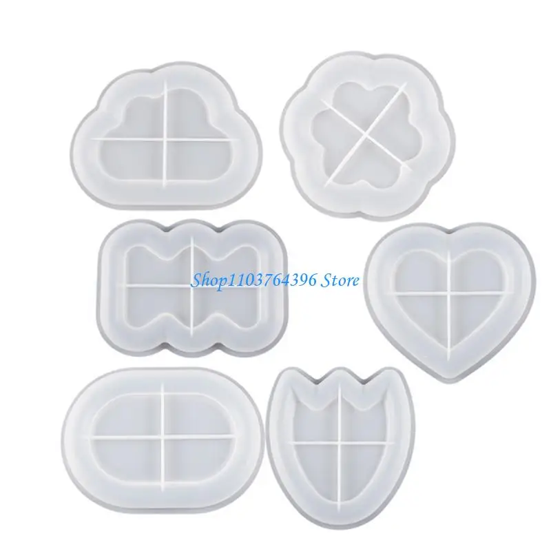 Space Saving Flower Plate Dish Resin Mold Oval Dish Mold DIY Home Ornament