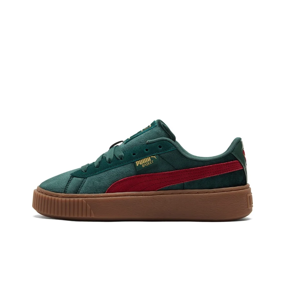 PUMA Mayze Skateboard Shoes Women's Low Top Green 373935-03