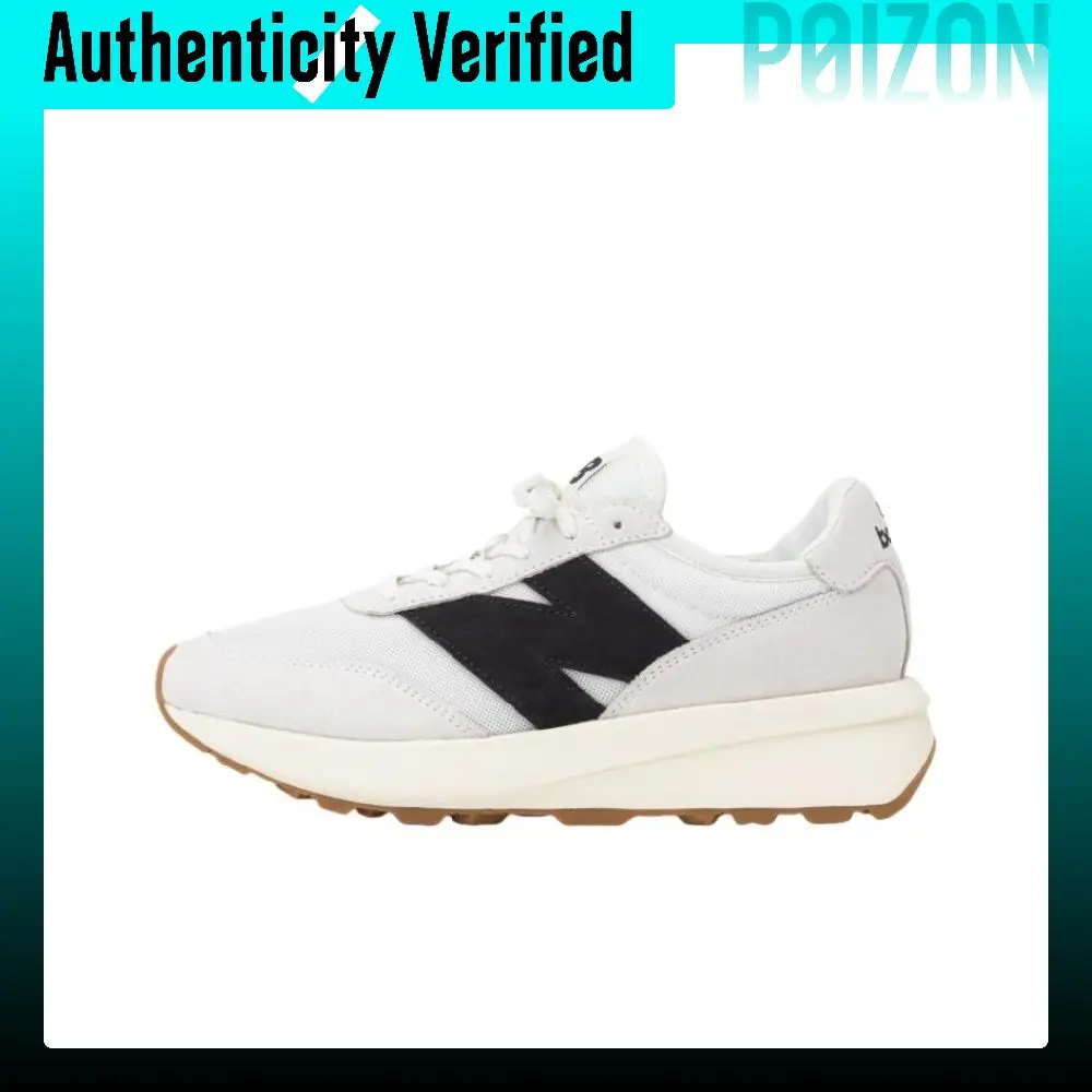 New Balance 370 Running Shoes Unisex Low-top White/Black U370CA
