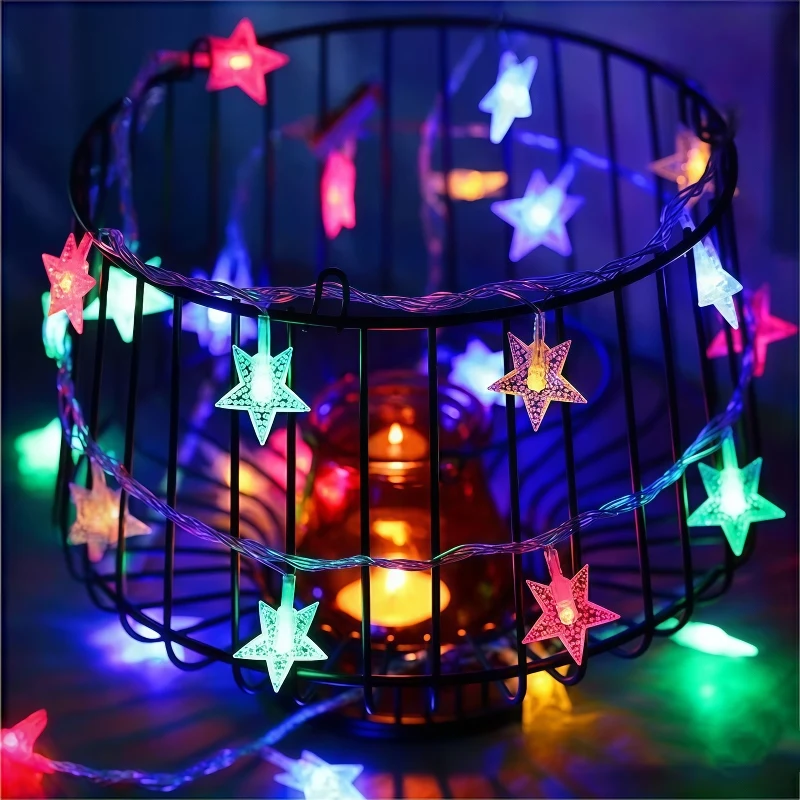 USB/Battery Star Fairy Lights LED String Lamp Warm White Colorful 1.5M10LED-10M80LED for Indoor Wedding Christmas Home Decor!