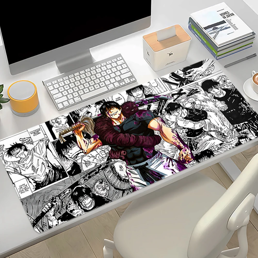 Toji Fushiguro Anime Mouse Pad J-Jujutsu Kaisen Manga Style HD Print Large Desk Mat Non-Slip Rubber Laptop PC Keyboard Pad