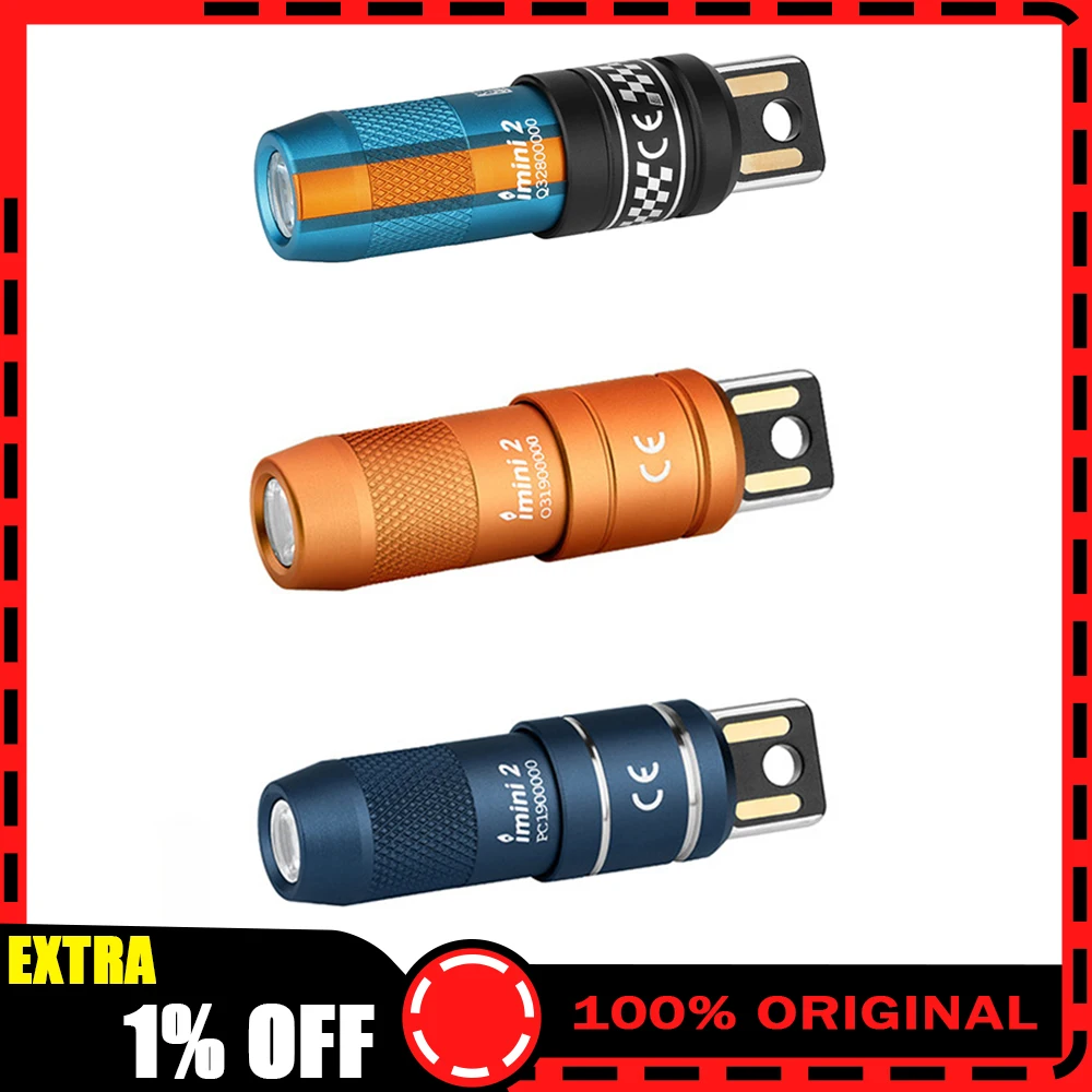 OLIGHT iUltra/iMini 2 Rechargeable Mini Keychain Flashlight Portable Pocket Light