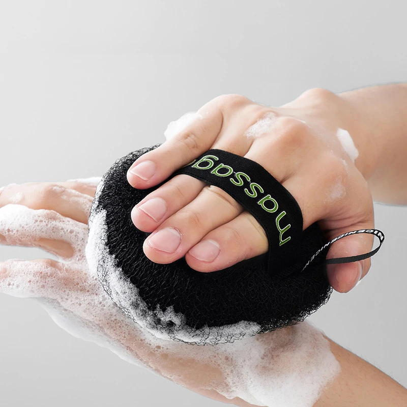 1PC Bath Sponge Balls Cleaning Brush Shower Puff Body Cleaner Exfoliating Scrubbers Bath Ball 3d Massage Brush Bathroom Supplies