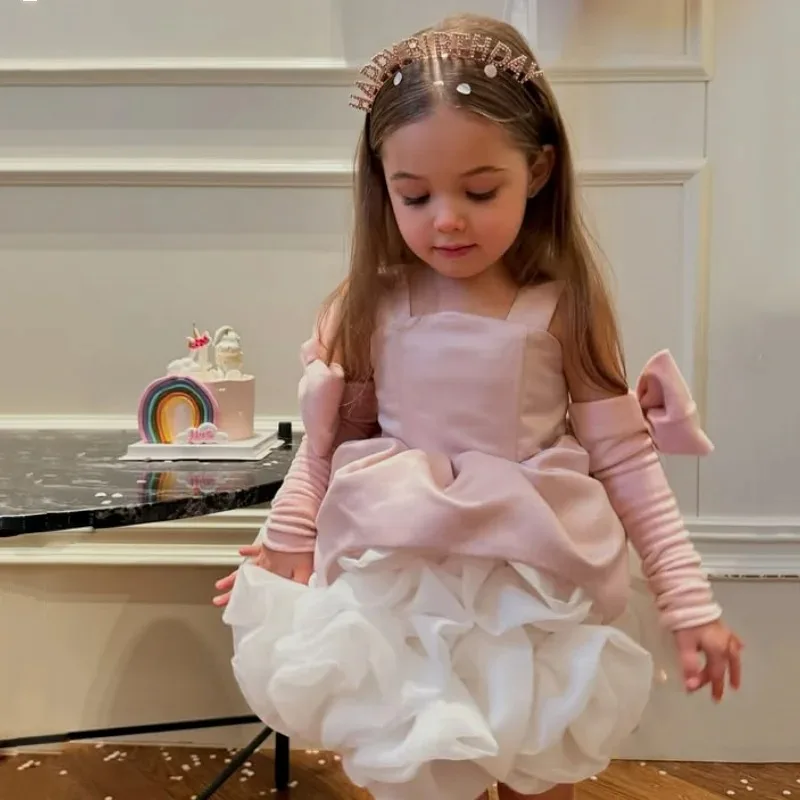 elegant party dresses for girls/children's evening dresses/birthday dresses for girls/Kids Wedding Dress/Princess Dress Custom