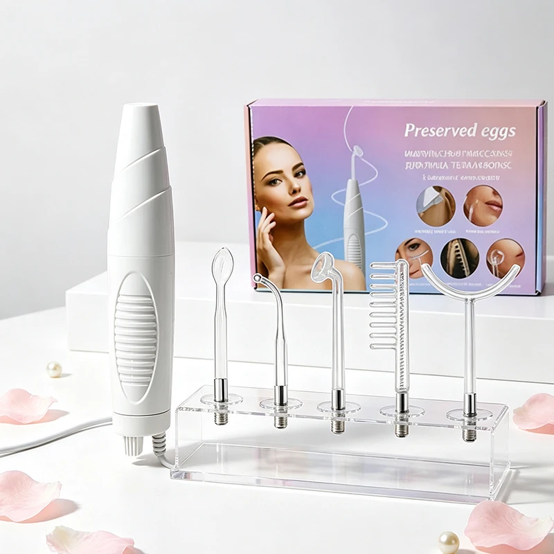Facial skin treatment stick - Portable handheld electrotherapy comb for anti-aging, whitening and acne removal