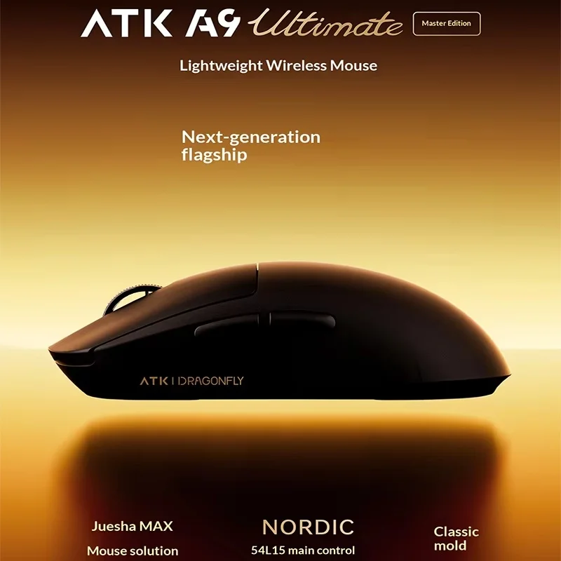 ATK Dragonfly A9 Master Edition Ultimate Ergonomic Gaming Esports Wireless Mouse Fearless Contract Waving
