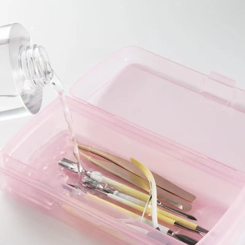 Portable Nail Salon Disinfection Box Disinfection Tray Non-battery Box Suitable For Nail Art Tool