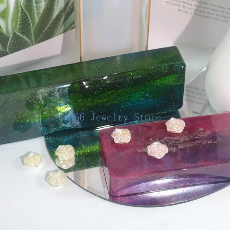 F2TD DIY Storage Tray Mold Jewelry Resin Mould for DIY Craft Trinket Dish