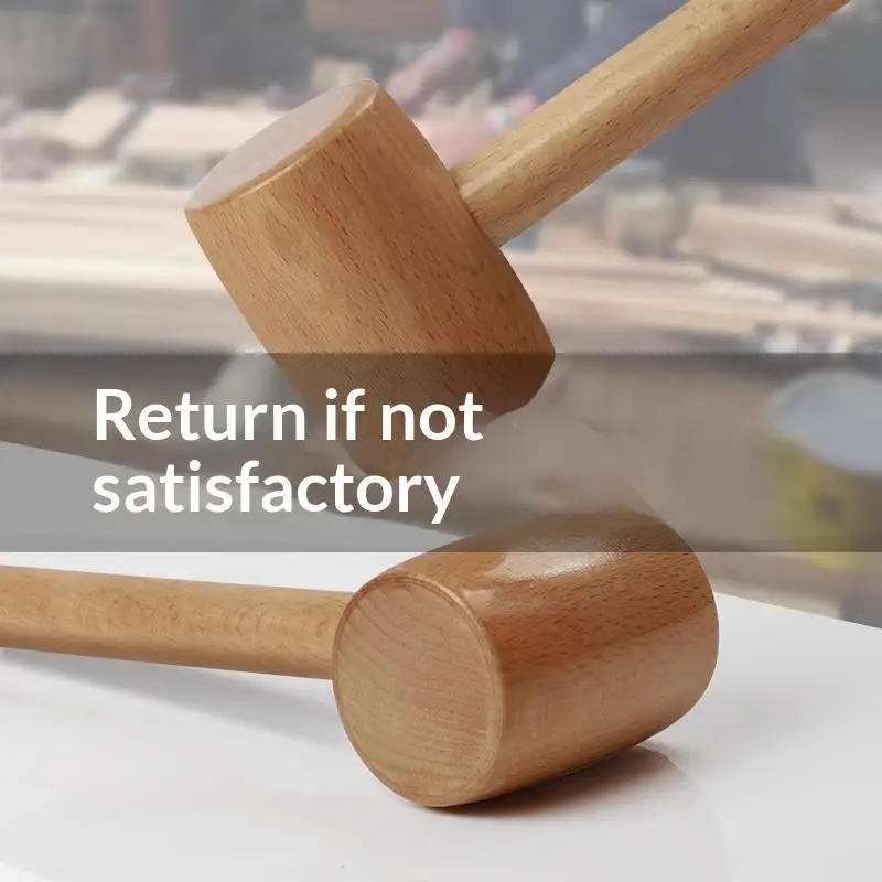 /Vly/Beech Wooden Mallet Multi Purpose DIY Hammer Handmade Craft Jewelry Making Tool Carpenter Installation Massage Hammer 1Pc