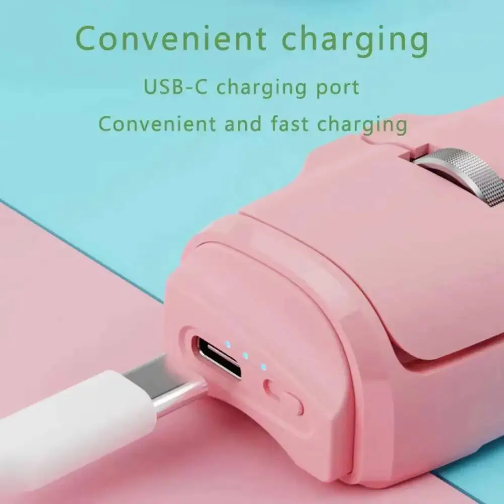 Optical Portable Lazy Finger Ring Mouse Wireless Mini 2.4G+Bluetooth Silent Office Computer Small Mouse For Laptop PC Tablet