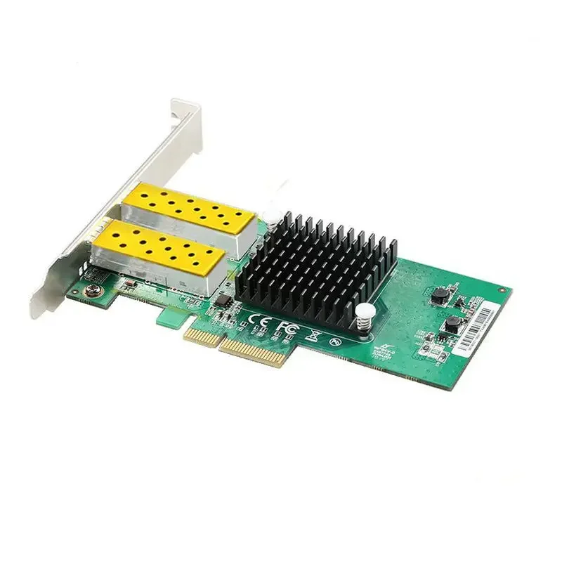 PCI-E Gigabit dual-port Fiber Optic network Adapter Desktop Server NIC PCIE network 82576
