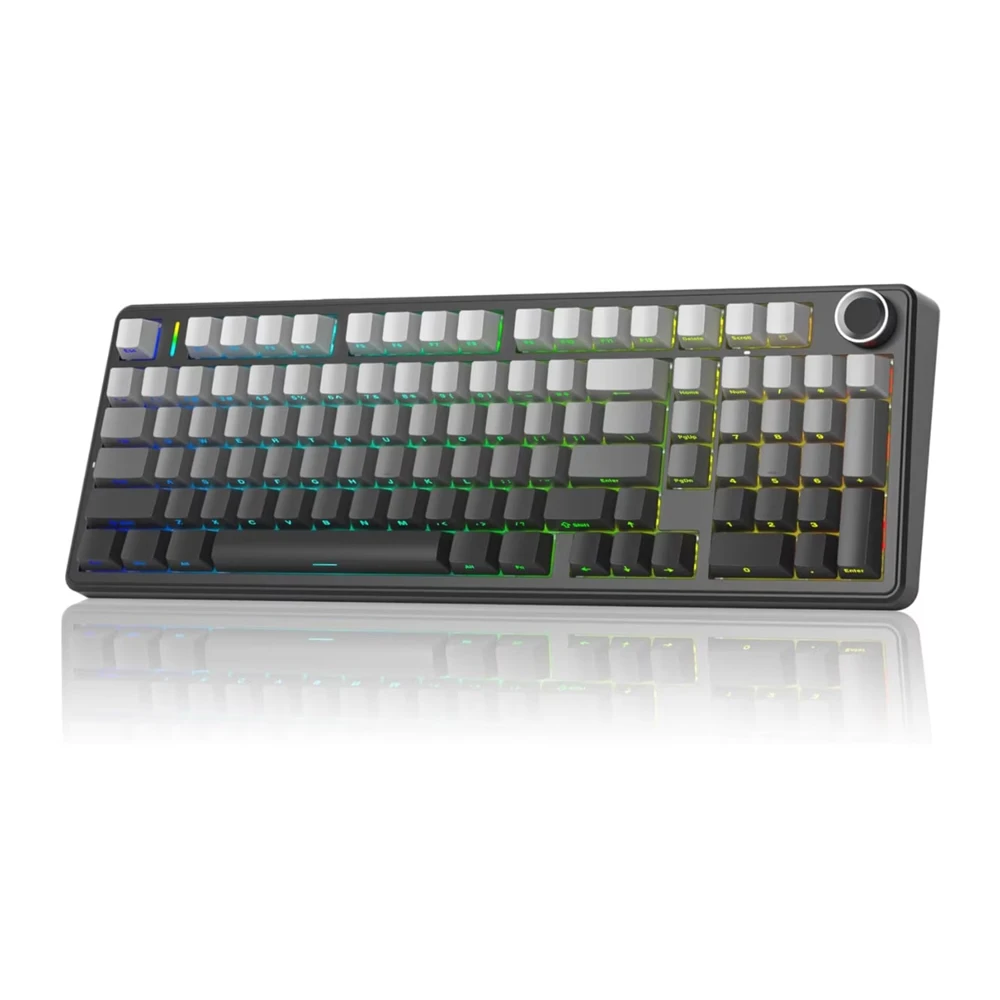 Aula F99 PRO 96% Mechanical Gaming Keyboard BT5.0/USB-C/2.4G Wireless Hot Swappable Gasket Custom Keyboard With 8000mAH Battery