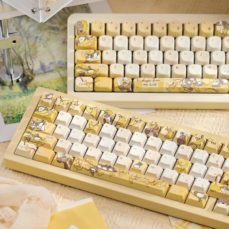Letter From Yamano Theme Keycaps Set Customized 138keys SOA/Cherry Profile Keyboard Cap for Mechanical Keyboard Accessories Gift