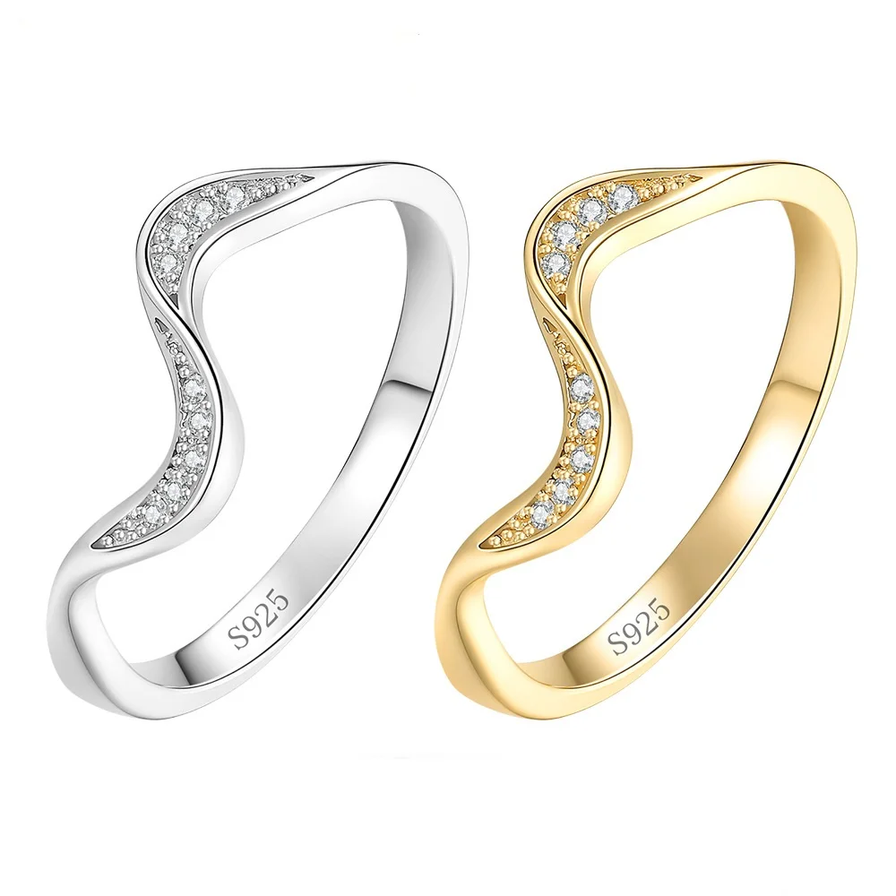Apaison 925 Sterling Silver Rings for Women - Daily Wear Full Moissanites Ring Party Jewelry Gift