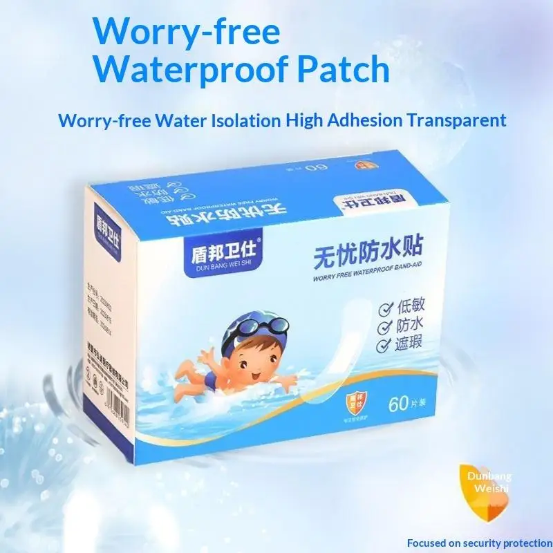 120Pcs Transparent Adhesive Waterproof Bandages Invisible Anti-Friction Heel Patches for Short Trip Walking