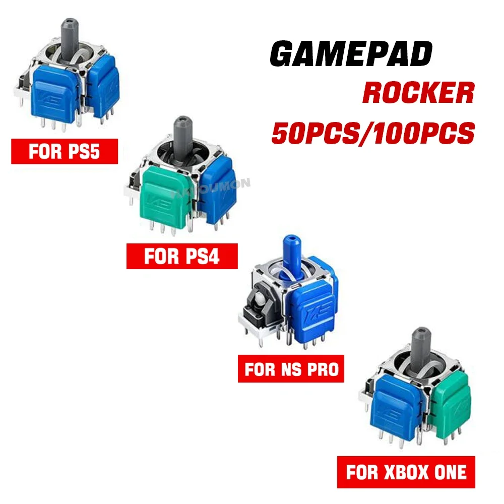 50PCS 100PCS TMR Electromagnetic Joystick For PS4/PS5/Xbox Series S X/Switch Pro Controller Module Magnetic Sensor Analog Stick