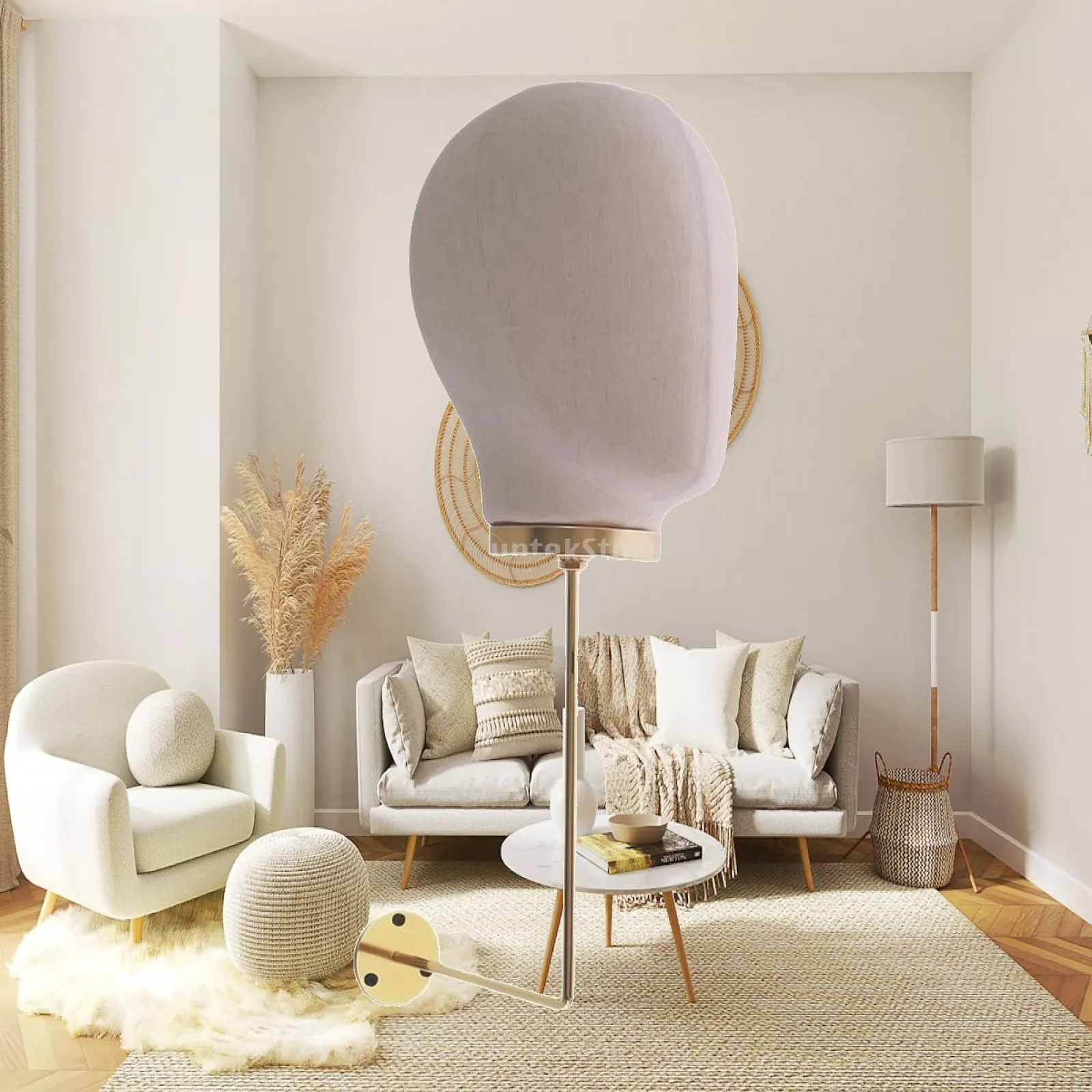 Hairpiece Stand Lightweight Hat Display Mannequin with Wall Hook Hairpiece Display Head Form Long-Lasting for Boutiques, Salons