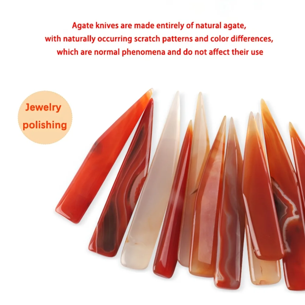 Mini Agate Polishing Knife Jewelry Cleaning Engraving Tool for Gold Silver Rings Bracelets Restoration DIY Craft