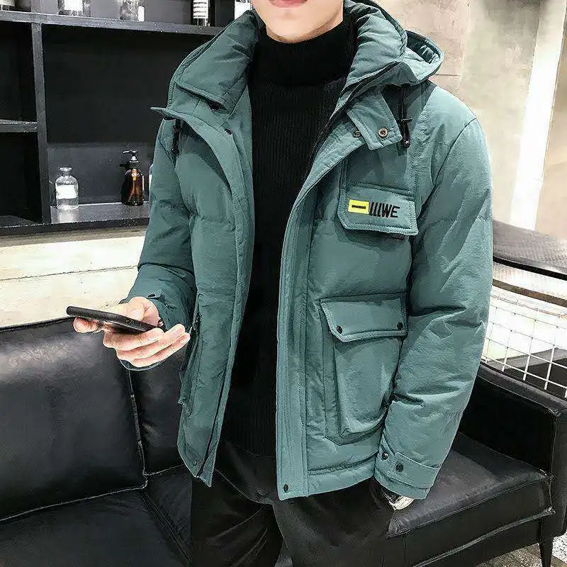 Trendy Men's Winter Military Cotton Coat Thickened Loose Korean Style Student Jacket