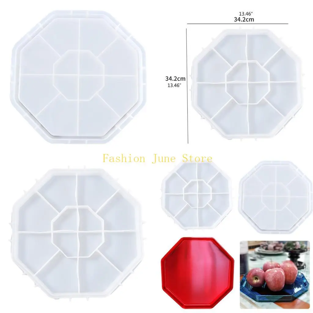 N5KA Storage Tray Epoxy Resin Mold Dish Plate Crafts Casting Silicone Mould